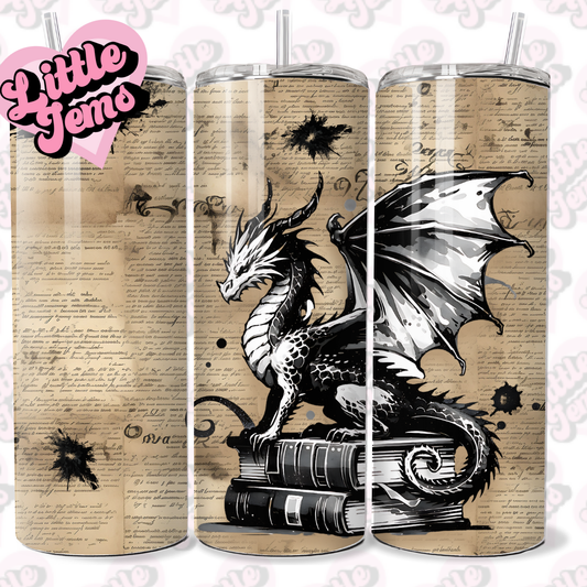 Dragon books tumbler
