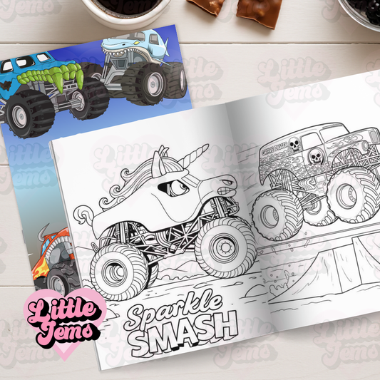 Monster truck Colouring book