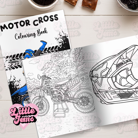 Motocross Colouring book