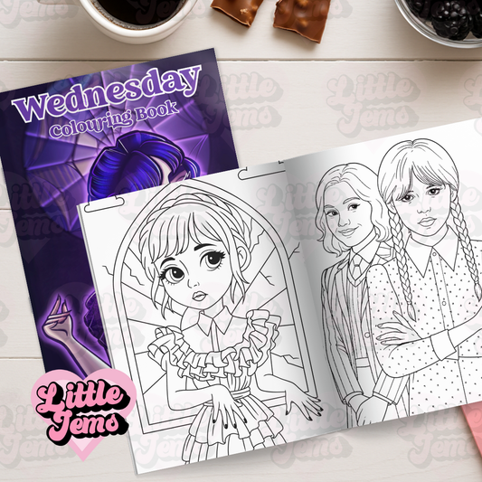 Wednesday Colouring book