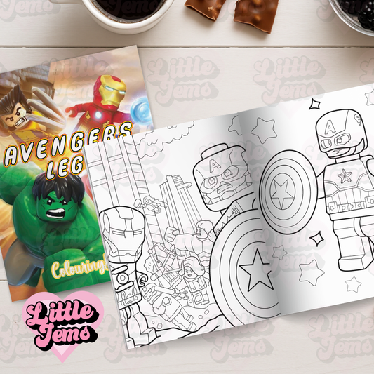 Avengers lego Colouring book