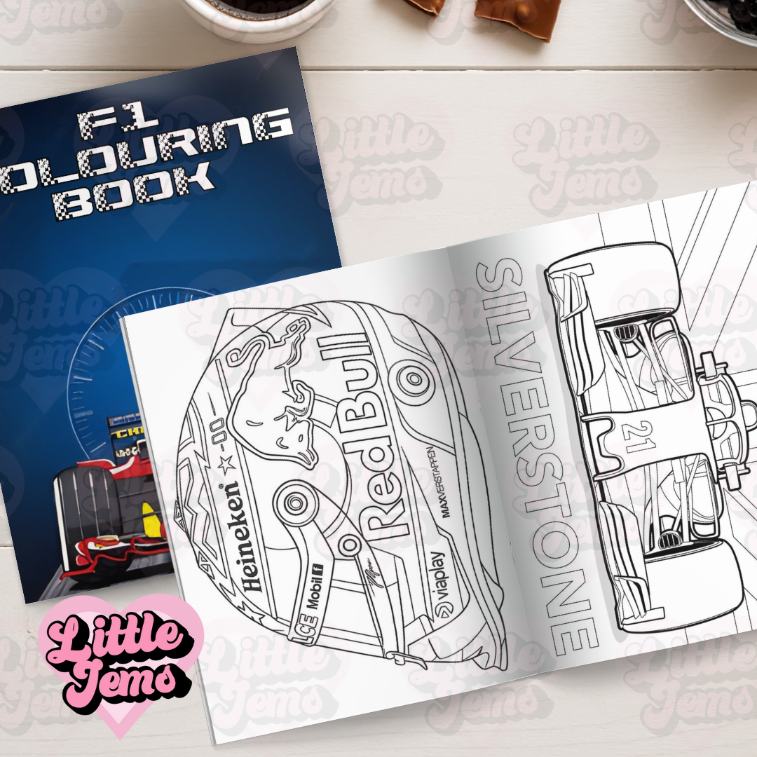 F1 Colouring book