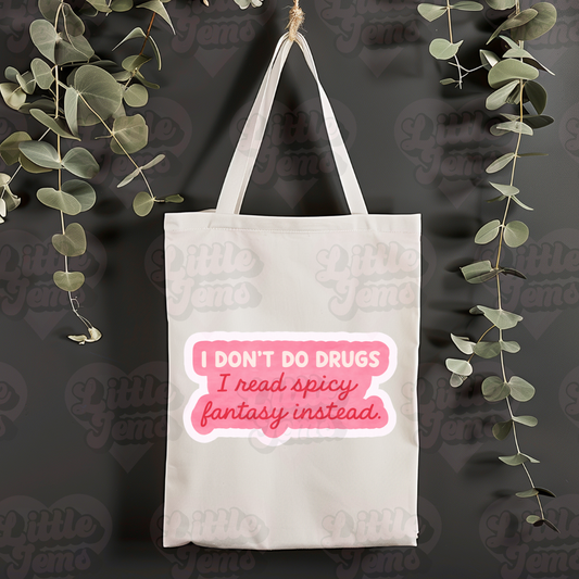 Not drugs tote bag