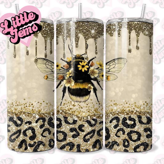 Bee leopard print Tumbler