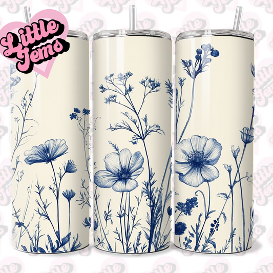 Floral tumbler