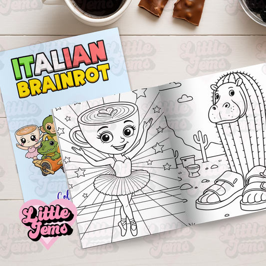 Brainrot Colouring book