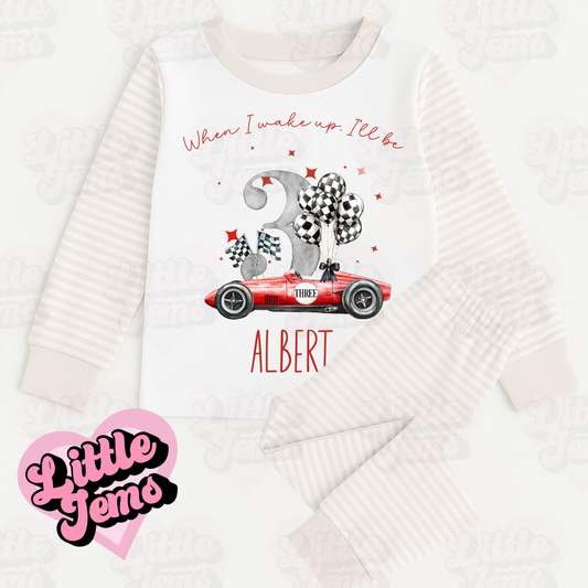 Race Car Birthday Pjs